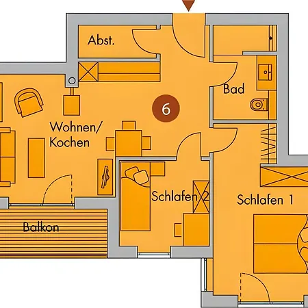 Apartment Sanddorn We 06 Börgerende-Rethwisch